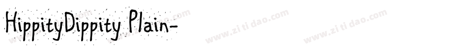HippityDippity Plain字体转换